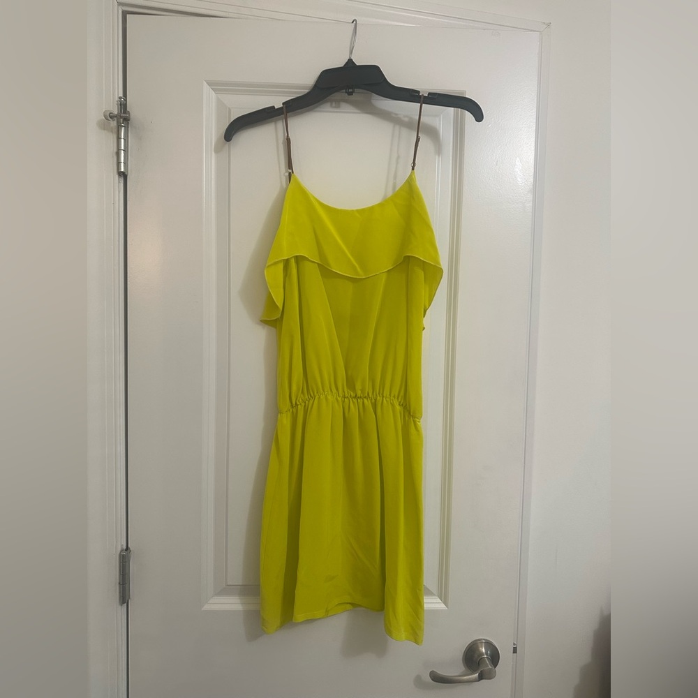 Karina Grimaldi Neon Yellow Dress